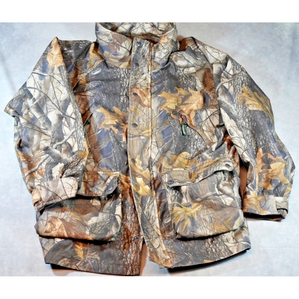 Remington Hunting Jacket Camouflage Men's Size L Outter Jacket Only Zip Pockets
